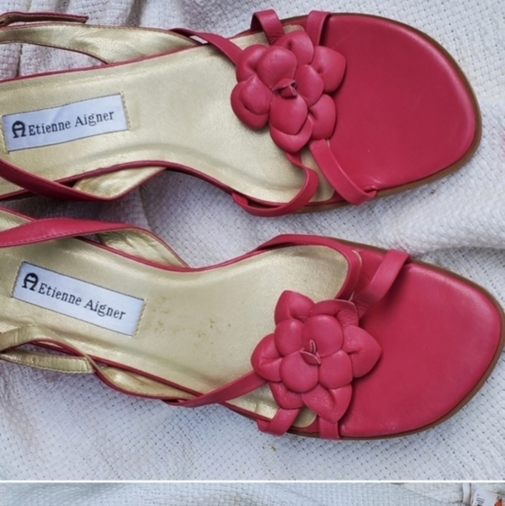 Etienne Aigner pink Kersey sandals 10 NWT‎ - Picture 10 of 11